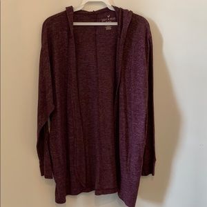 AE Soft & Sexy Plush Open Hooded Cardigan